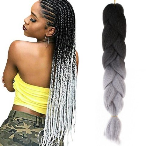 Włosy syntetyczne warkoczyki ombre sz/sz W10345 Soulima Włosy syntetyczne warkoczyki ombre sz/sz W10345 Soulima