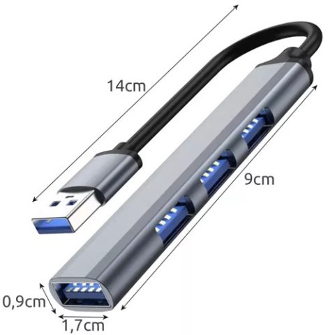 HUB USB- 1 port 3.0 + 3 porty 2.0 Izoxis 23316 Iso Trade