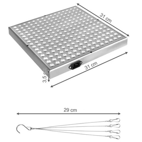 Lampa/ panel 225 LED do wzrostu uprawy rośl. 23525 Gardlov