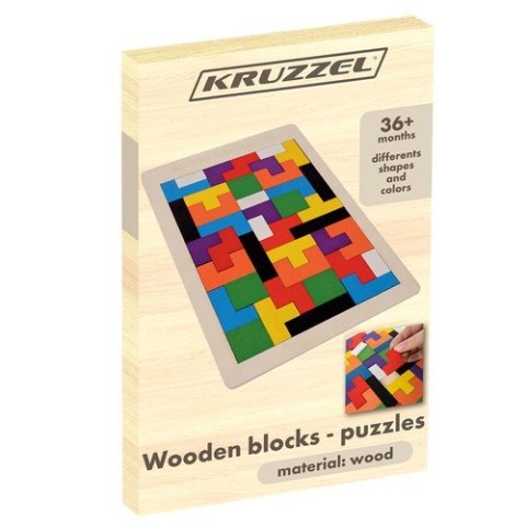 Układanka drewniana- puzzle/ Kruzzel 22667 Kruzzel