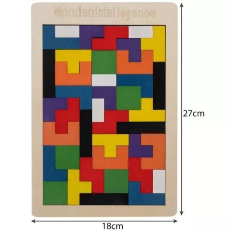 Układanka drewniana- puzzle/ Kruzzel 22667 Kruzzel