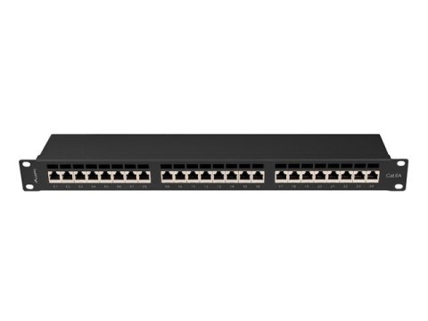 Patchpanel 24 port 1U KAT6A EK. PPSA-1024-B Czarny