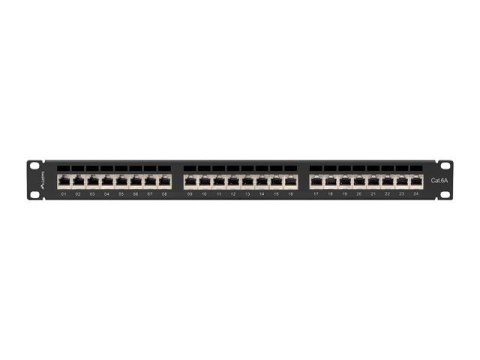 Patchpanel 24 port 1U KAT6A EK. PPSA-1024-B Czarny