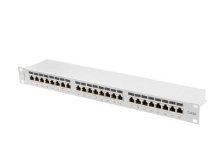 Patchpanel 24 port 1U KAT6A EK. PPSA-1024-S Szary