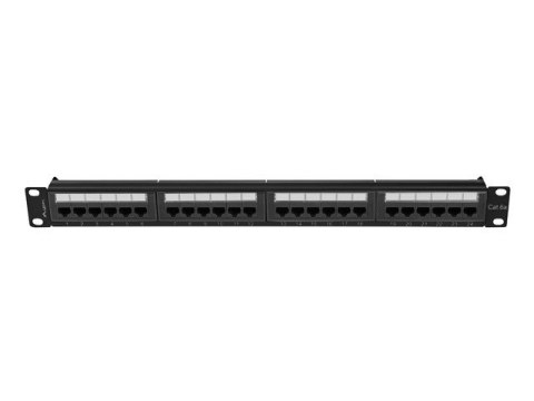 Patchpanel 24 port 1U KAT6A PPUA-1024-B Czarny