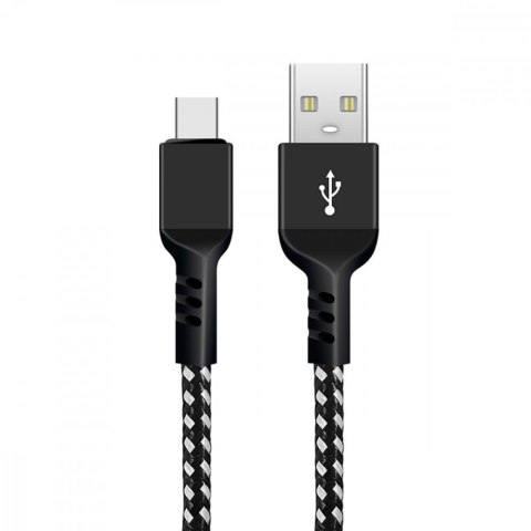 Kabel USB C Fast Charge 2.4A MCE471 Czarny