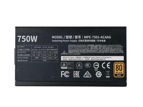 Zasilacz MWE Gold V2 750W modularny 80+ Gold Zasilacz MWE Gold V2 750W modularny 80+ Gold