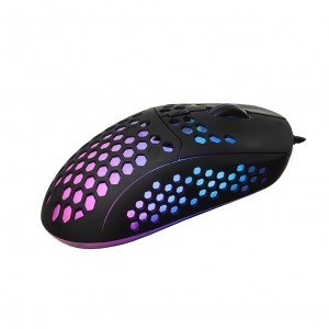 Mysz optyczna dla graczy 6400DPI USB RGB AM-99 Utralekka