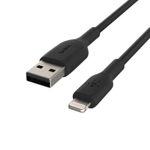 PVC USB-A to Lig htning 1m Black