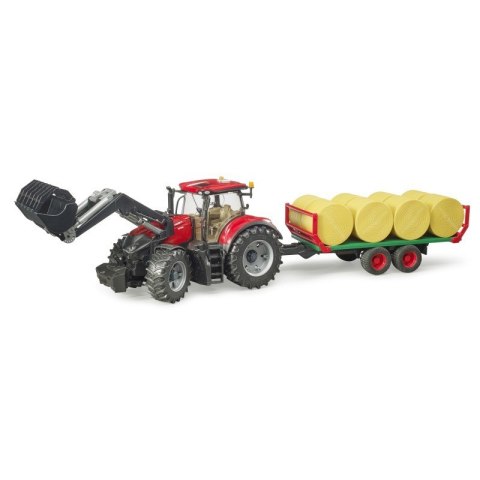 Traktor Case IH 300 CVX z ładowarką i przyczepą