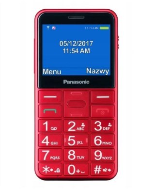 Telefon dla seniora KX-TU155 czerwony