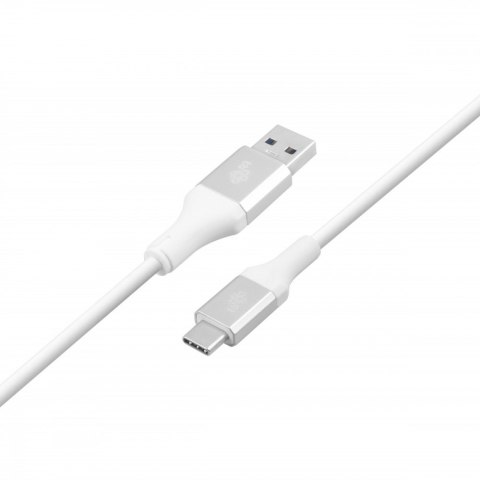 Kabel USB 3.0 - USB C 2m PREMIUM 3A biały TPE