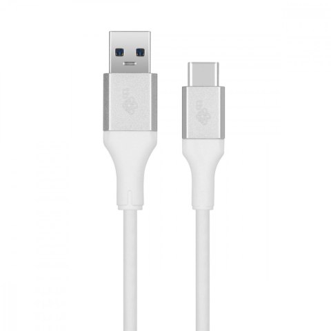 Kabel USB 3.0 - USB C 2m PREMIUM 3A biały TPE