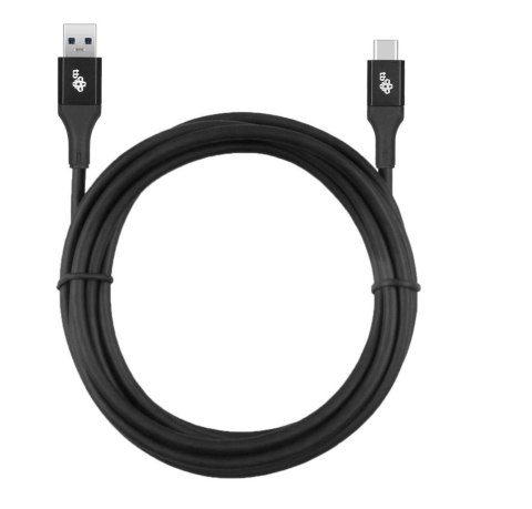 Kabel USB 3.0 - USB C 2m PREMIUM 3A czarny TPE