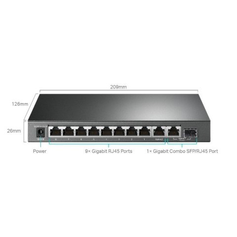 Switch SG1210MPE Smart 8GE PoE+ 1GE 1SFP