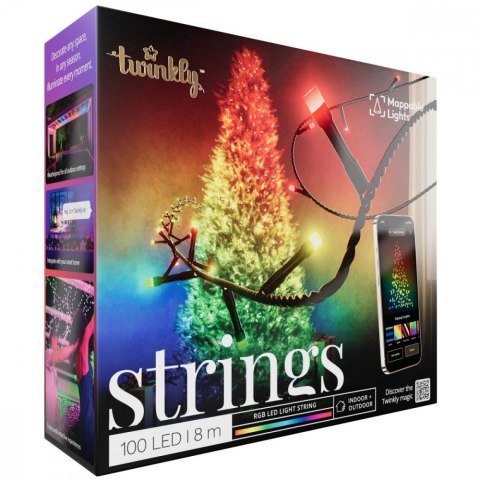 Inteligentne lampki choinkowe Strings 100 LED RGB 8 m łańcuch