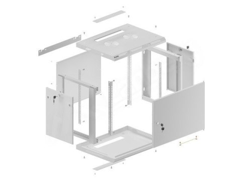 Szafa wisząca 19 9U 600x450 sz WF01-6409-00S