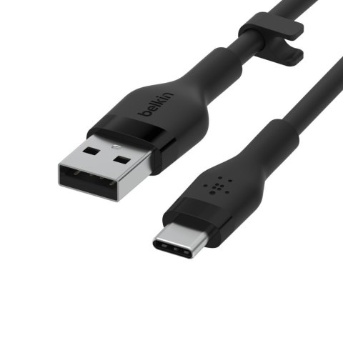 Kabel BoostCharge USB-A do USB-C silikonowy 2m, czarny