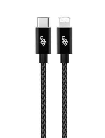 Kabel Lightning MFi - USB C czarny 1m