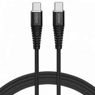 Kabel USB typu C - USB typu C 5A 2m, CL-160