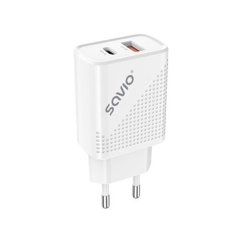 Ładowarka sieciowa USB Quick Charge Power Delivery 3.0 18W +1m kabel USB typ C, LA-05 C