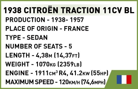 Klocki Historical Collection Citroen Traction 11CVBL Executive Edition