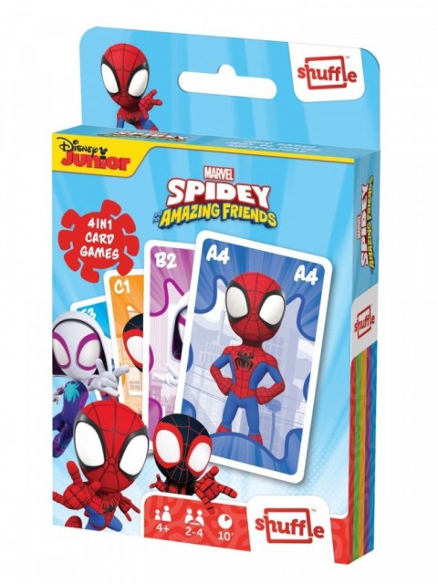 Gra karciana Shuffle Fun 4w1 Marvel Spidey i super-kumple