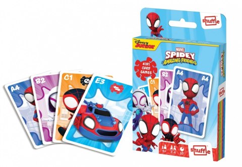 Gra karciana Shuffle Fun 4w1 Marvel Spidey i super-kumple