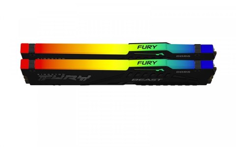 Pamięć DDR5 Fury Beast RGB 32GB(2*16GB)/5600 CL36 czarna EXPO