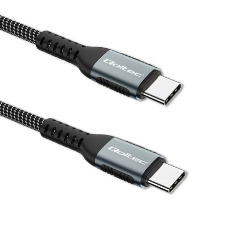 Kabel USB 2.0 typ C | USB 2.0 typ C 100W | QC 3.0| PD | 1.5m | Czarny Kabel USB 2.0 typ C | USB 2.0 typ C 100W | QC 3.0| PD | 1.5m | Czarny