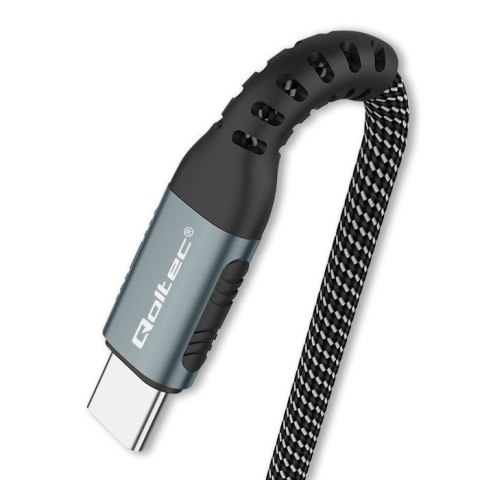 Kabel USB 2.0 typ C | USB 2.0 typ C 100W | QC 3.0| PD | 1.5m | Czarny Kabel USB 2.0 typ C | USB 2.0 typ C 100W | QC 3.0| PD | 1.5m | Czarny