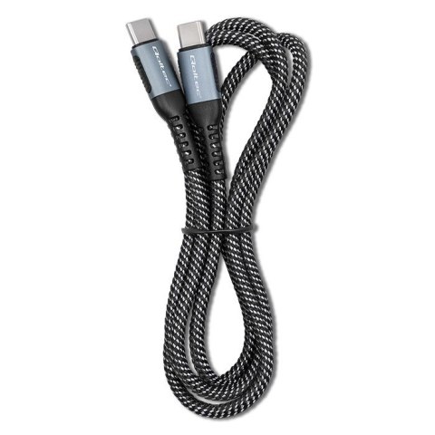 Kabel USB 2.0 typ C | USB 2.0 typ C 100W | QC 3.0| PD | 1.5m | Czarny Kabel USB 2.0 typ C | USB 2.0 typ C 100W | QC 3.0| PD | 1.5m | Czarny