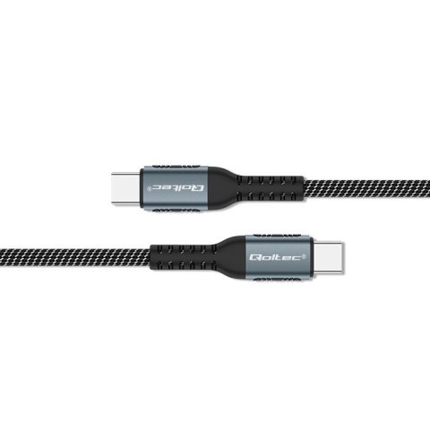 Kabel USB 2.0 typ C | USB 2.0 typ C 100W | QC 3.0| PD | 1.5m | Czarny Kabel USB 2.0 typ C | USB 2.0 typ C 100W | QC 3.0| PD | 1.5m | Czarny