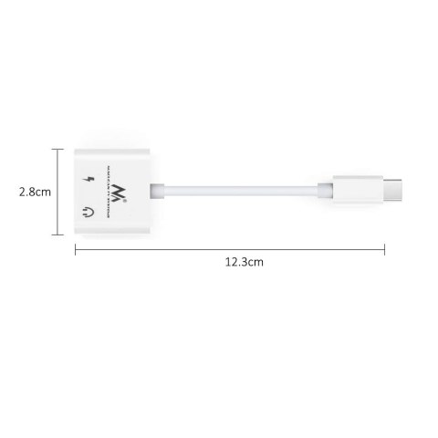 Adapter USB type-C 3,5 mm jack PD MCTV-848