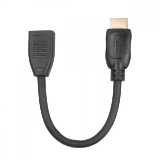 Kabel HDMI F-M 15 cm v2.0. przedłużacz