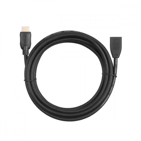 Kabel HDMI v2.0 F-M pozłacany 3m przedłużacz Kabel HDMI v2.0 F-M pozłacany 3m przedłużacz