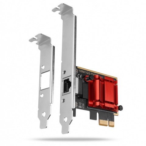 PCEE-G25 Karta sieciowa PCIe 1 x 2.5 Gigabit Ethernet port RJ-45 Realtek, PXE, SP & LP