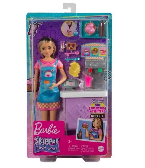 Lalka Barbie Skipper Pierwsza praca Bar z przekąskami Lalka Barbie Skipper Pierwsza praca Bar z przekąskami