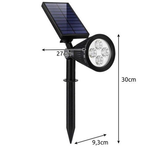 Lampa solarna ogrodowa - reflektor Gardlov 24002 Gardlov