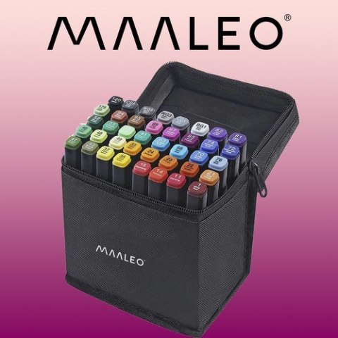 Markery/pisaki dwustronne - 40 szt. MAALEO 24102 Maaleo Markery/pisaki dwustronne - 40 szt. MAALEO 24102 Maaleo