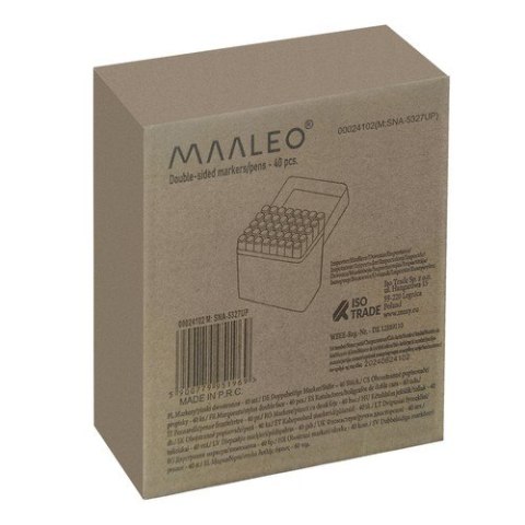 Markery/pisaki dwustronne - 40 szt. MAALEO 24102 Maaleo Markery/pisaki dwustronne - 40 szt. MAALEO 24102 Maaleo