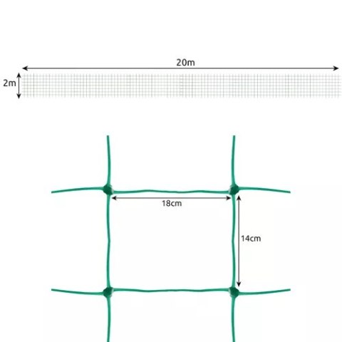 Siatka - podpora do roślin 2x20m Gardlov 23980 Gardlov