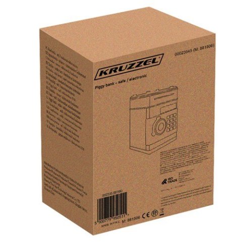 Skarbonka - sejf / bankomat elektroniczny 23545 Kruzzel Skarbonka - sejf / bankomat elektroniczny 23545 Kruzzel