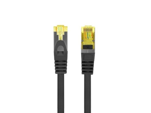 Patchcord kat.6a S/FTP LSZH CU 1m fluke passed czarny