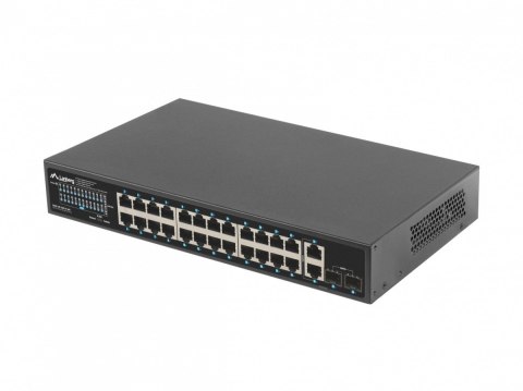 Switch 24x1GB POE+ 2xGB 2xSFP rack 19'' gigabit ethernet 360W