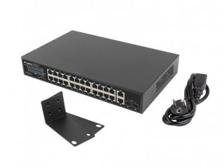 Switch 24x1GB POE+ 2xGB 2x rack 19'' gigabit ethernet 250W