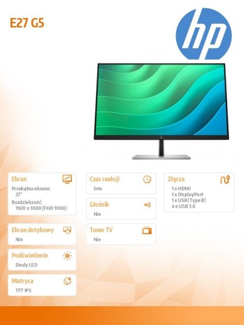 Monitor 27 cali E27 G5 FHD 6N4E2AA