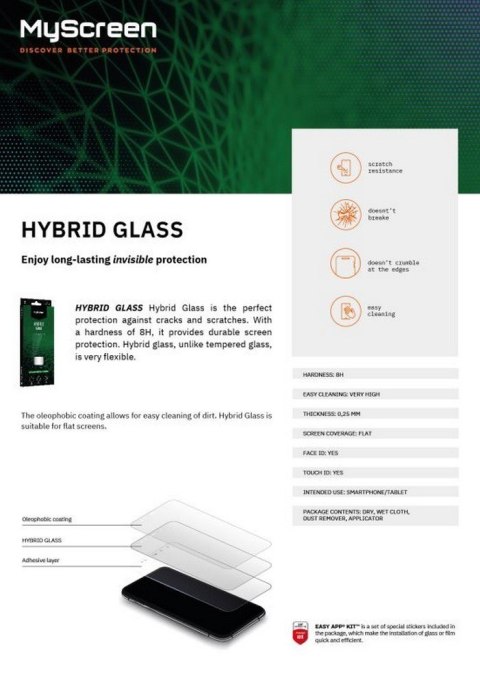 Szkło hybrydowe HybridGlass iPhone 14 6,1 cala Szkło hybrydowe HybridGlass iPhone 14 6,1 cala