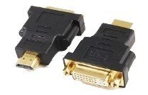 Adapter HDMI na DVI, M/F, czarny