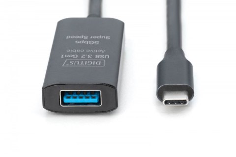 Kabel przedłużający aktywny USB-C - USB-A, USB 3.2 5Gbps, 10m